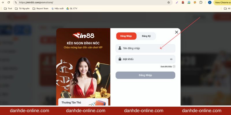Hướng Dẫn Truy Cập & Săn Khuyến Mãi Lô Đề 3 Đăng nhập và kích hoạt khuyến mãi