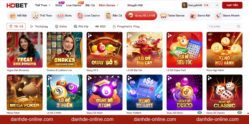 Lô đề, xổ số online cược 1 ăn 97,5