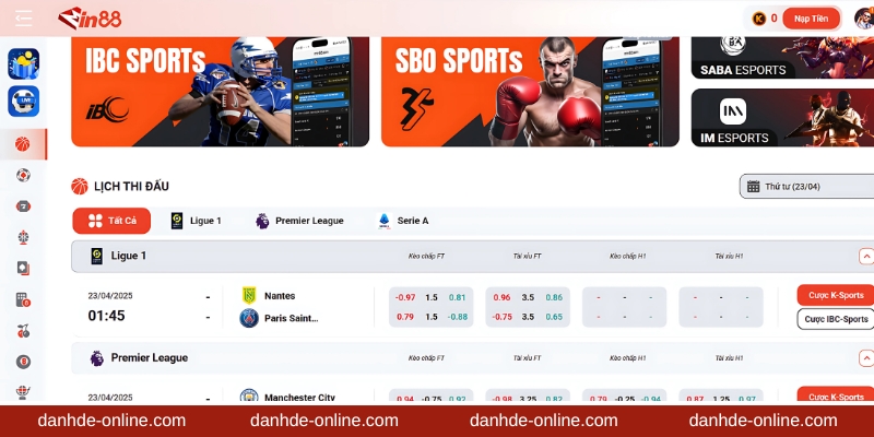 Cá độ thể thao thăng hoa từng trận đấu