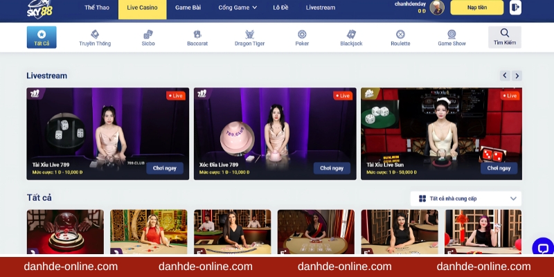 Casino online sang trọng, đẳng cấp