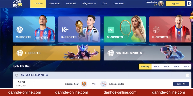 Cá độ thể thao uy tín, xanh chính