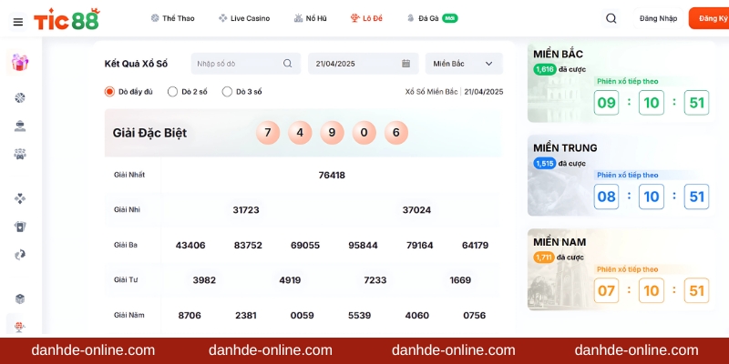 Xổ số, lô đề cược 1 ăn 99
