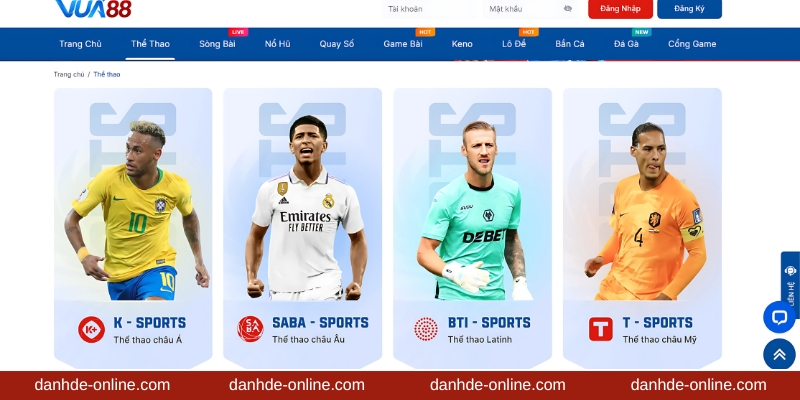 Thể thao đa dạng kèo thơm mỗi ngày